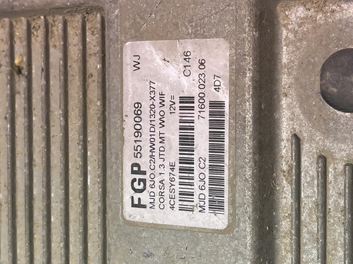 [3161747505900] Centralita motor uce - Opel Corsa C (Versión 2003) (1.3 CDTI (70 cv))