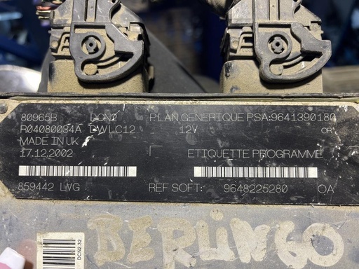 [4211724471514] Centralita motor uce - Citroen Berlingo I (Versión 2002) (1.9 D (71 cv))